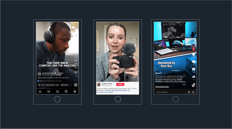examples of influencers on various platforms
