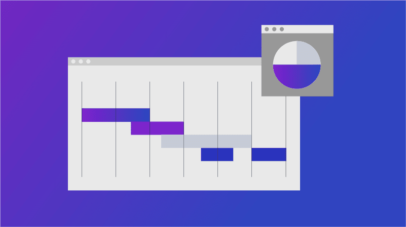 graphic of calendar gantt chart