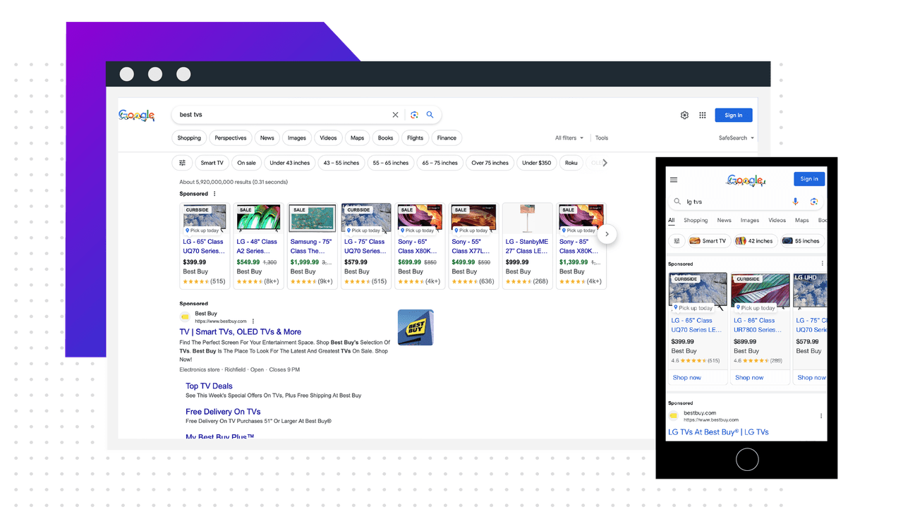 Search ad examples from Google